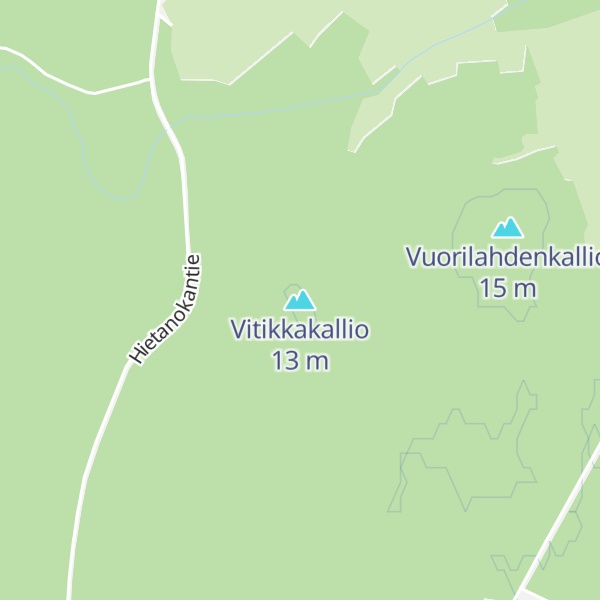 Map of Vitikkakallio