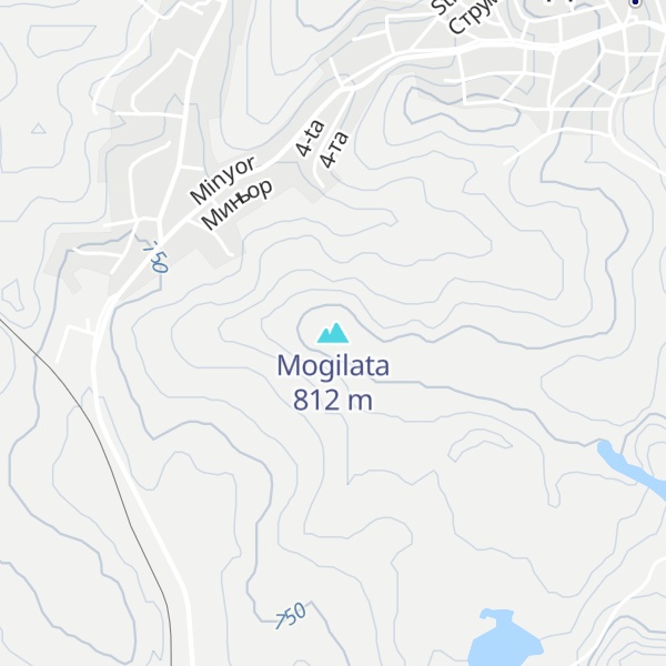 Map of Mogilata