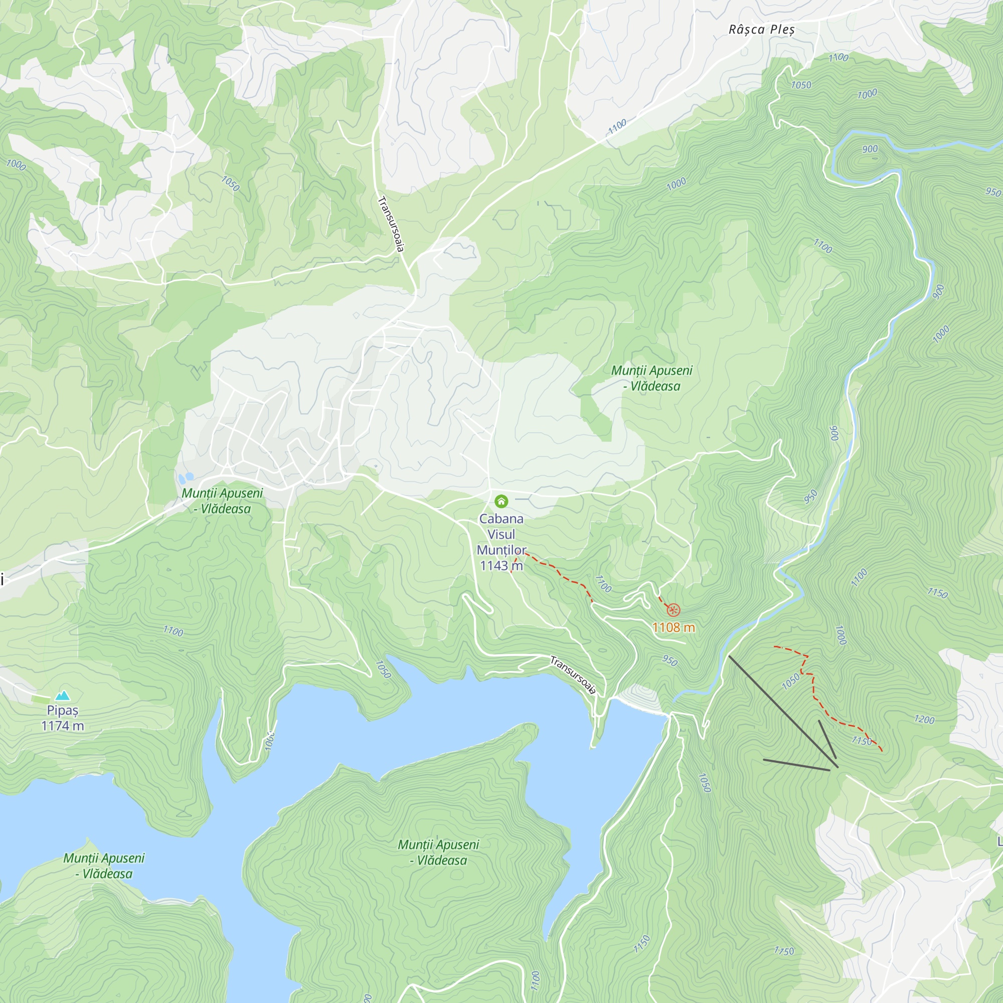 Cabana Visul Munților map