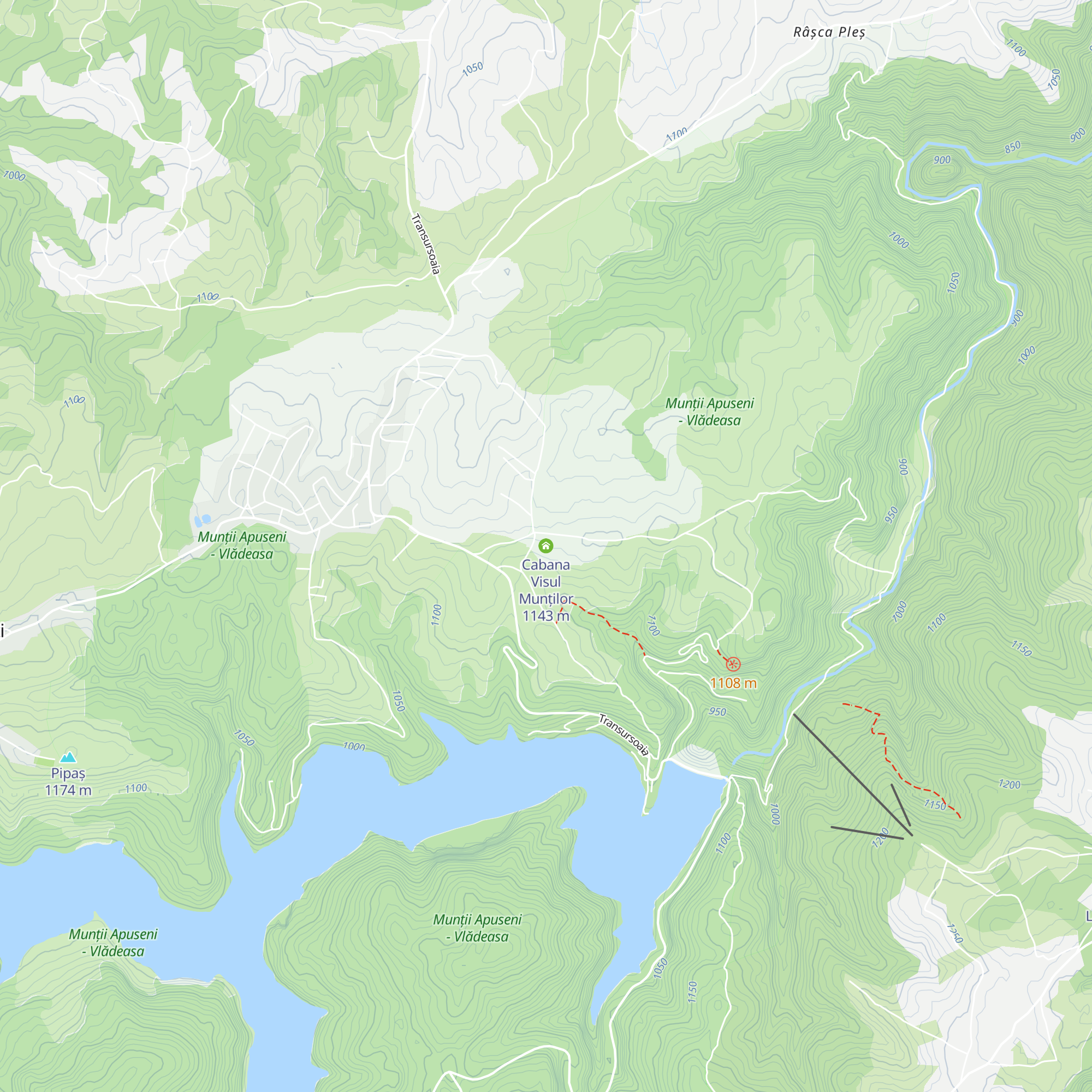 Cabana Visul Munților map