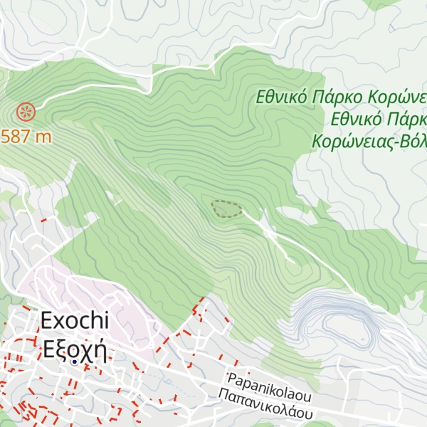 Map of Profitis Ilias