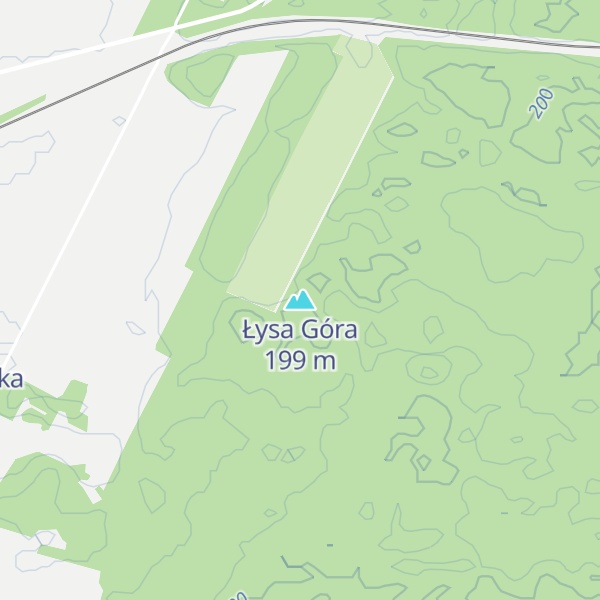 Map of Łysa Góra
