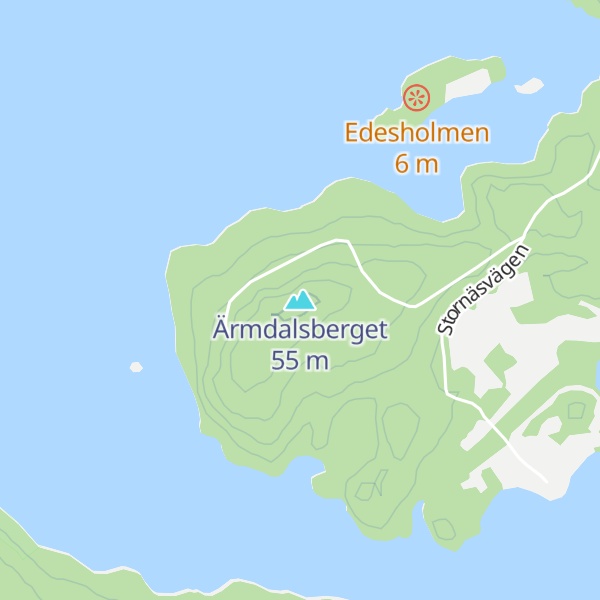Map of Ärmdalsberget