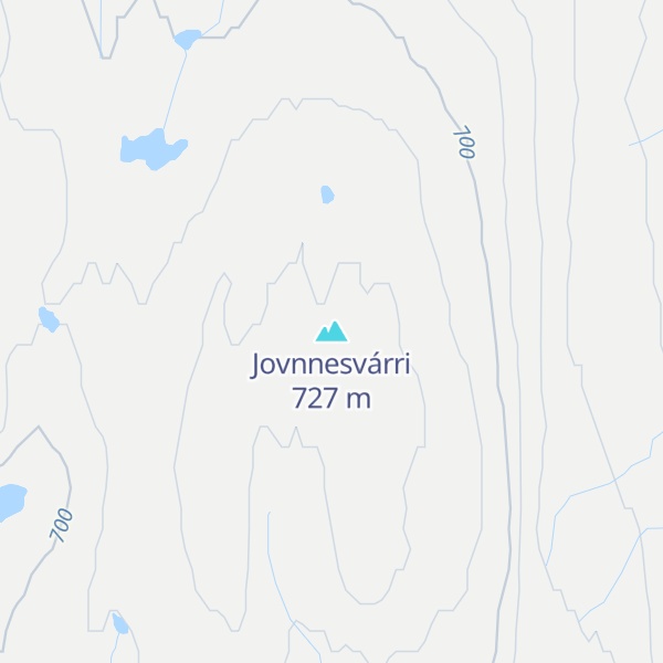 Map of Jovnnesvárri