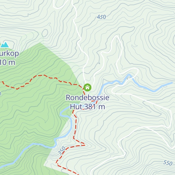 Map of Rondebossie Hut