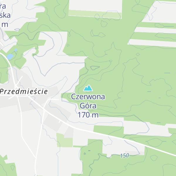 Map of Czerwona Góra
