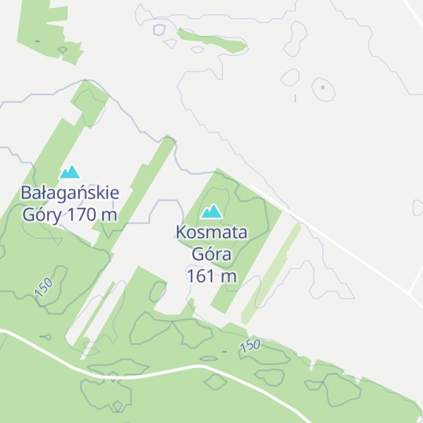 Map of Kosmata Góra