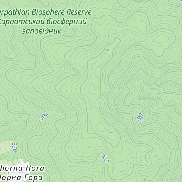 Map of Chorna Hora