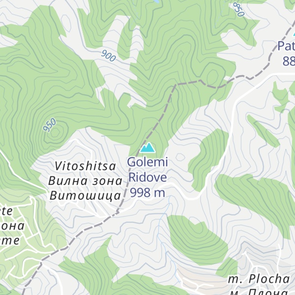 Map of Golemi Ridove