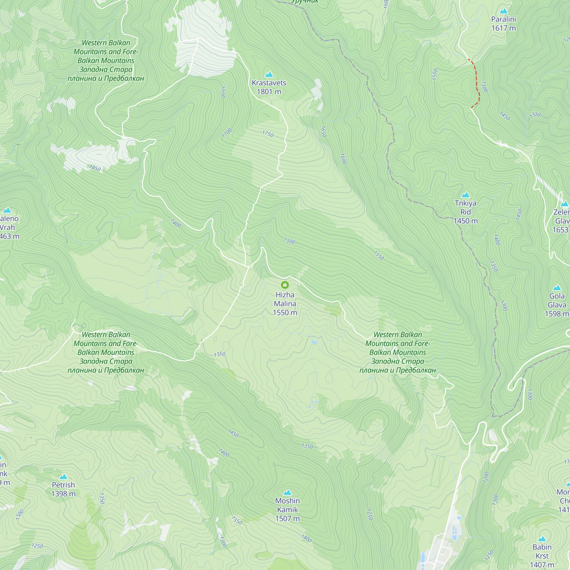 Hizha Malina map