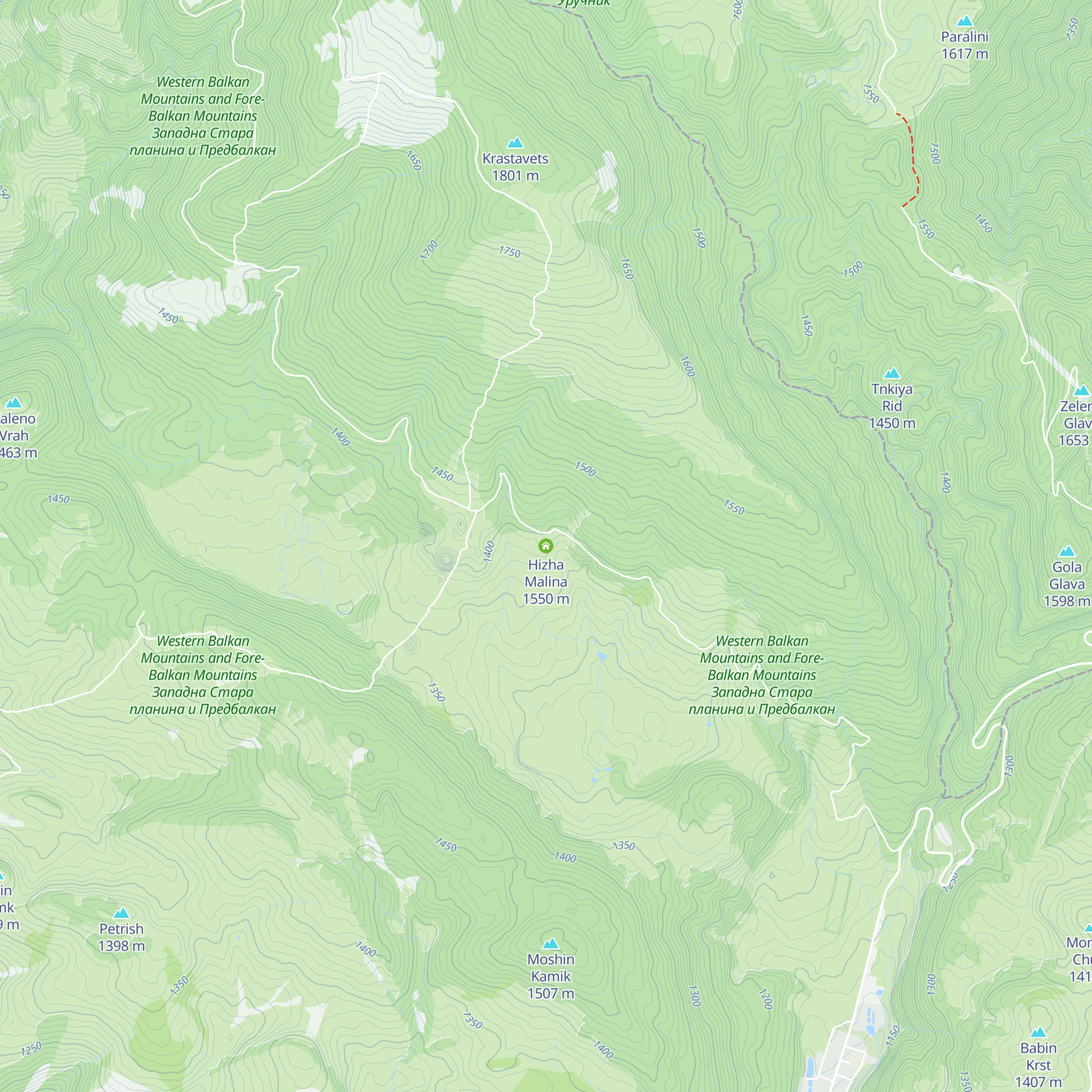 Hizha Malina map