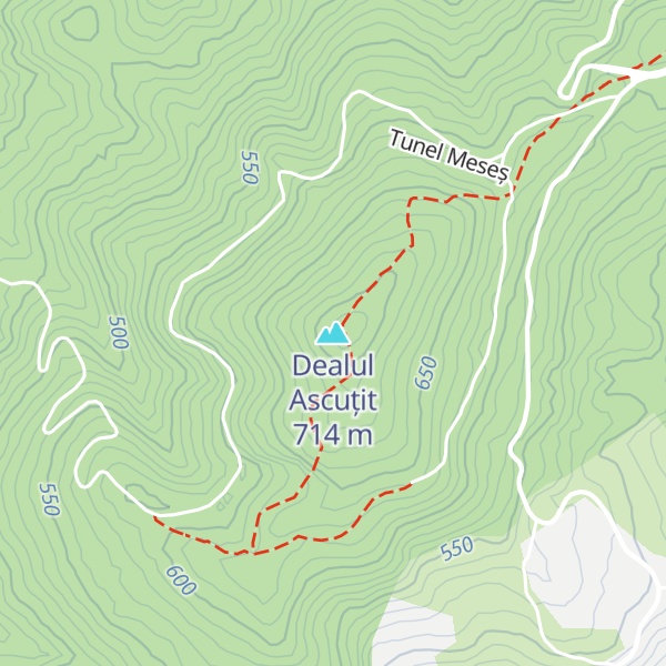 Map of Dealul Ascuțit