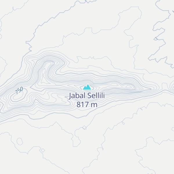 Map of Jabal Sellili
