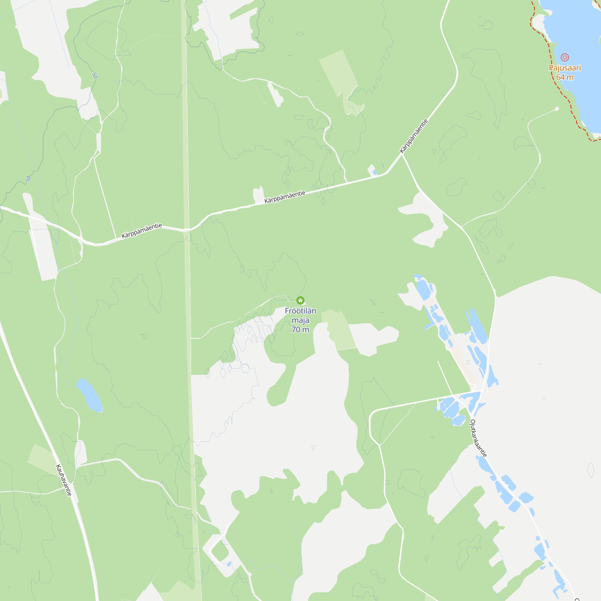 Fröötilän maja map