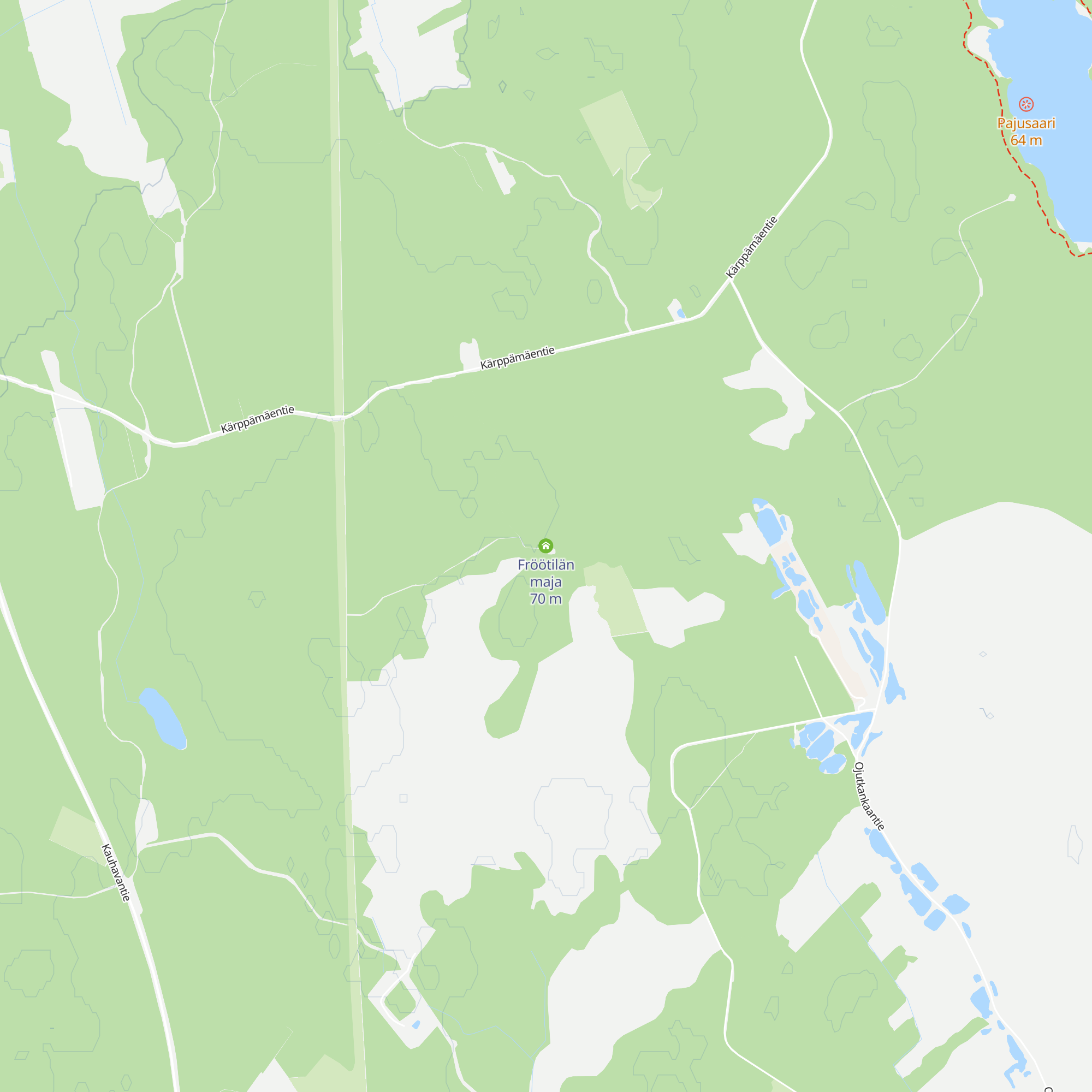 Fröötilän maja map