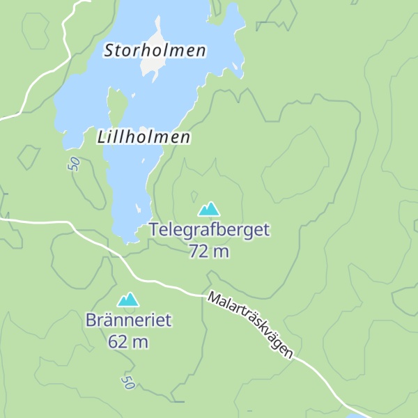 Map of Telegrafberget