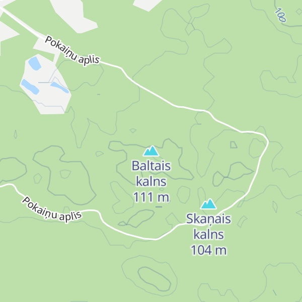 Map of Baltais kalns