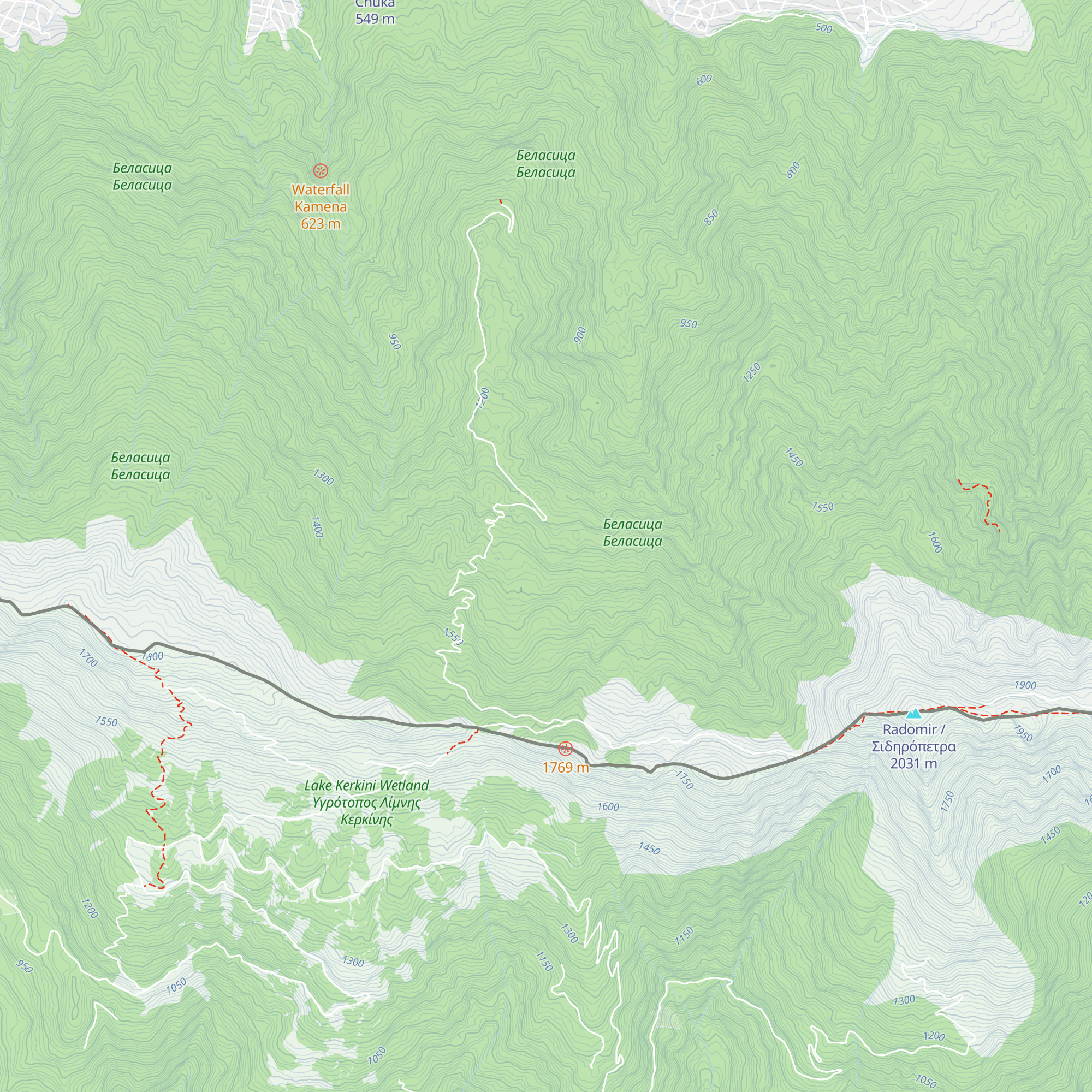 Lopovo Hut map