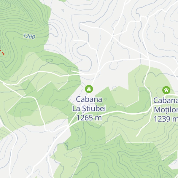 Map of Cabana La Știubei