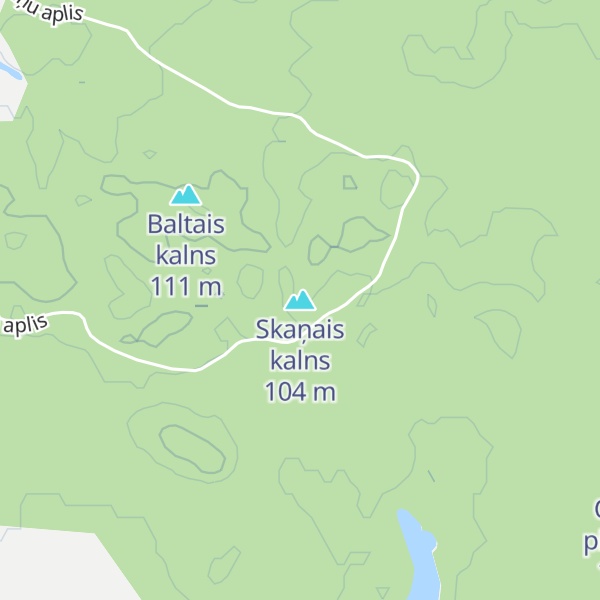 Map of Skaņais kalns