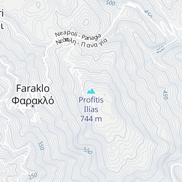 Map of Profítis Ilías