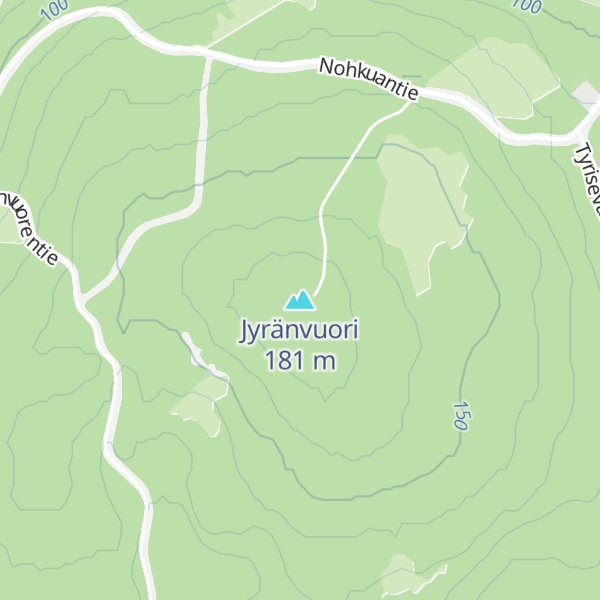 Map of Jyränvuori