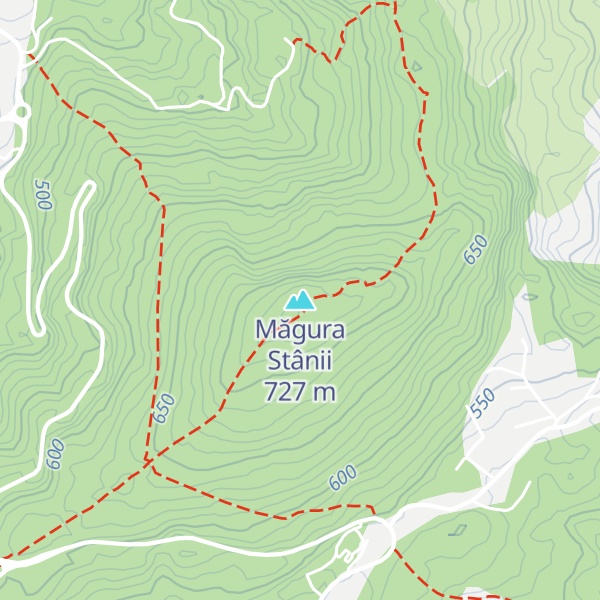 Map of Măgura Stânii