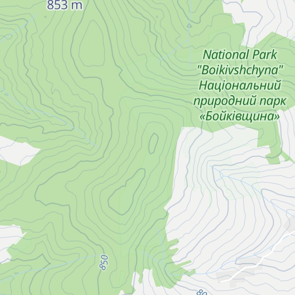 Map of Vyzhnianskyi Verkh