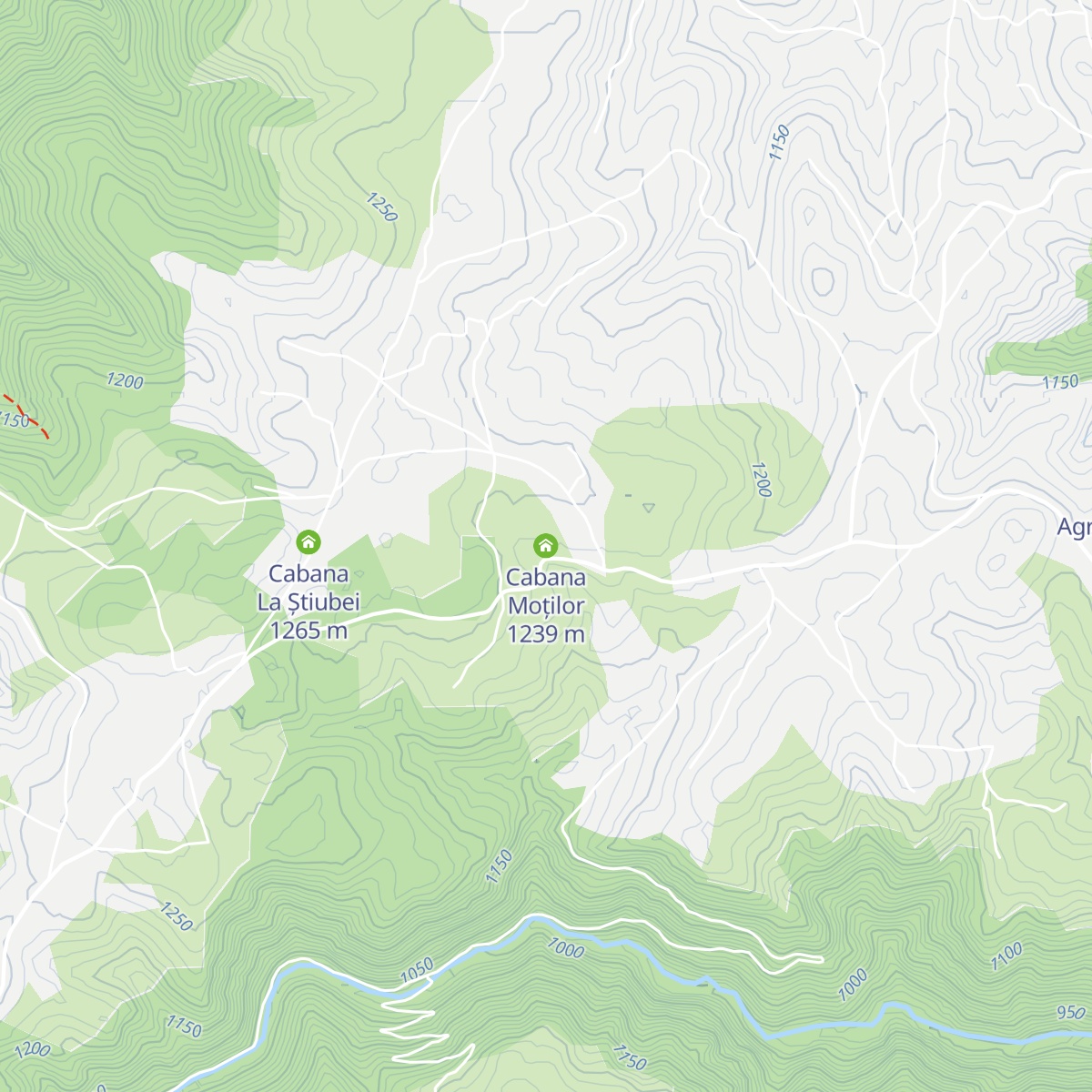 Cabana Moților map