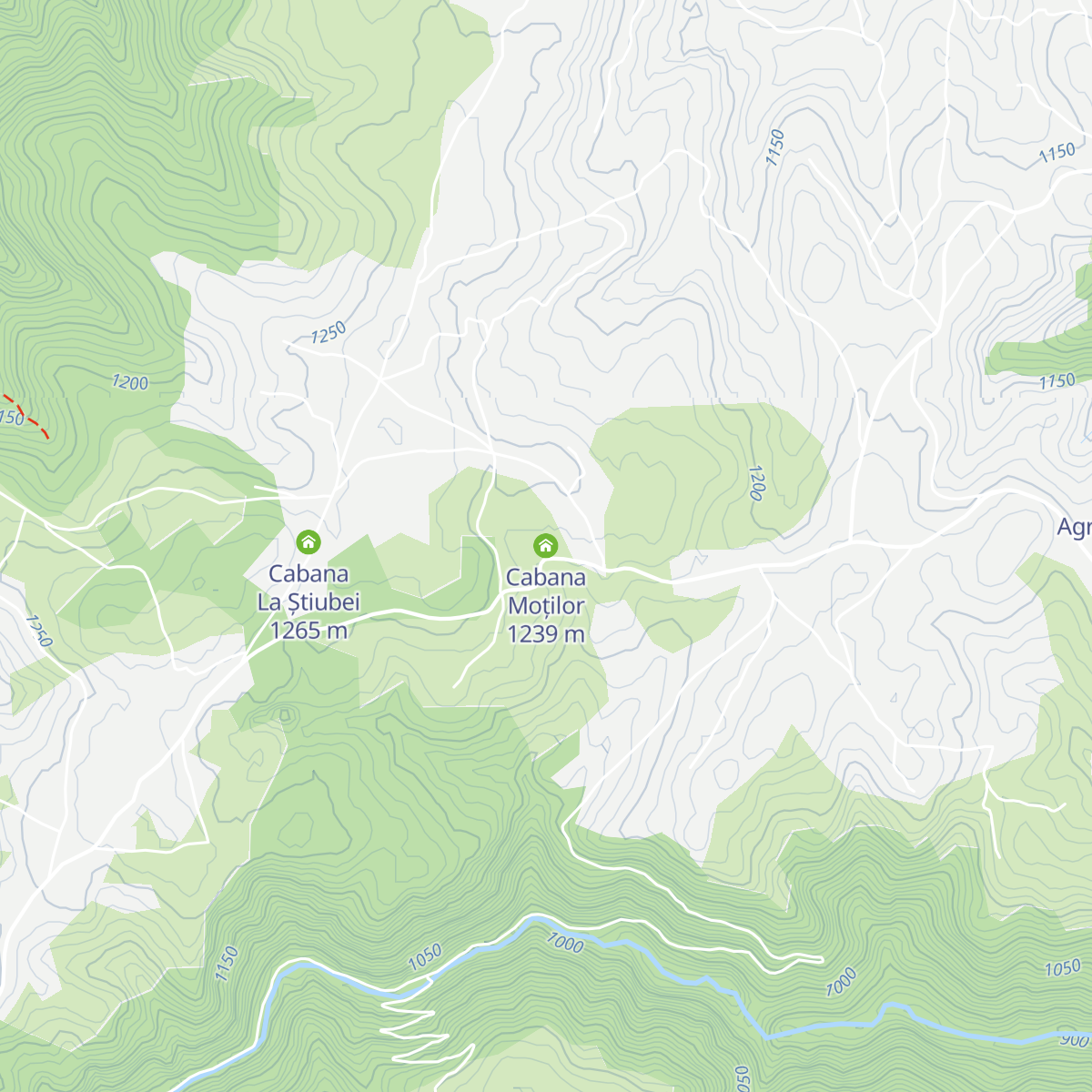 Cabana Moților map