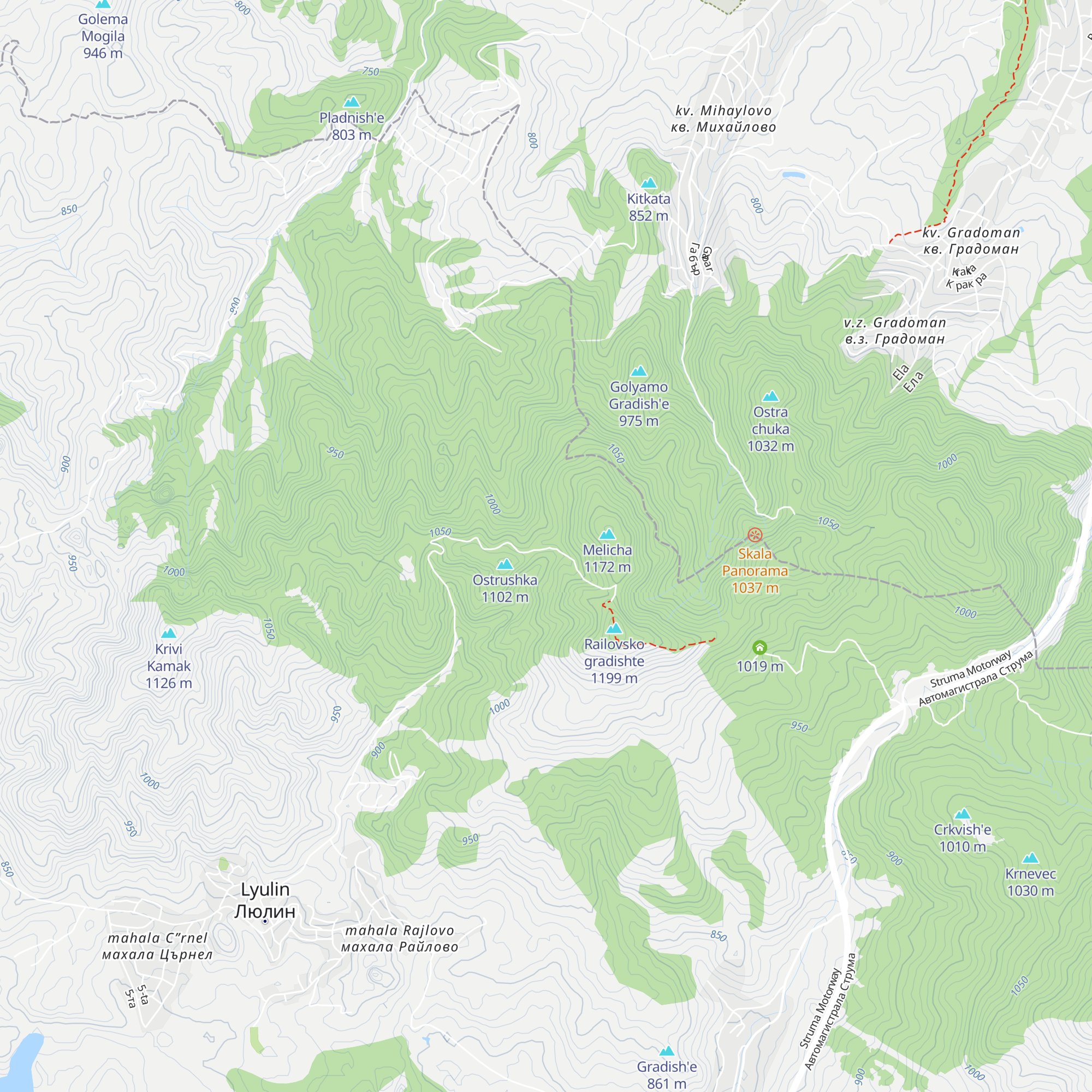 H. Lyulin (Remont) map