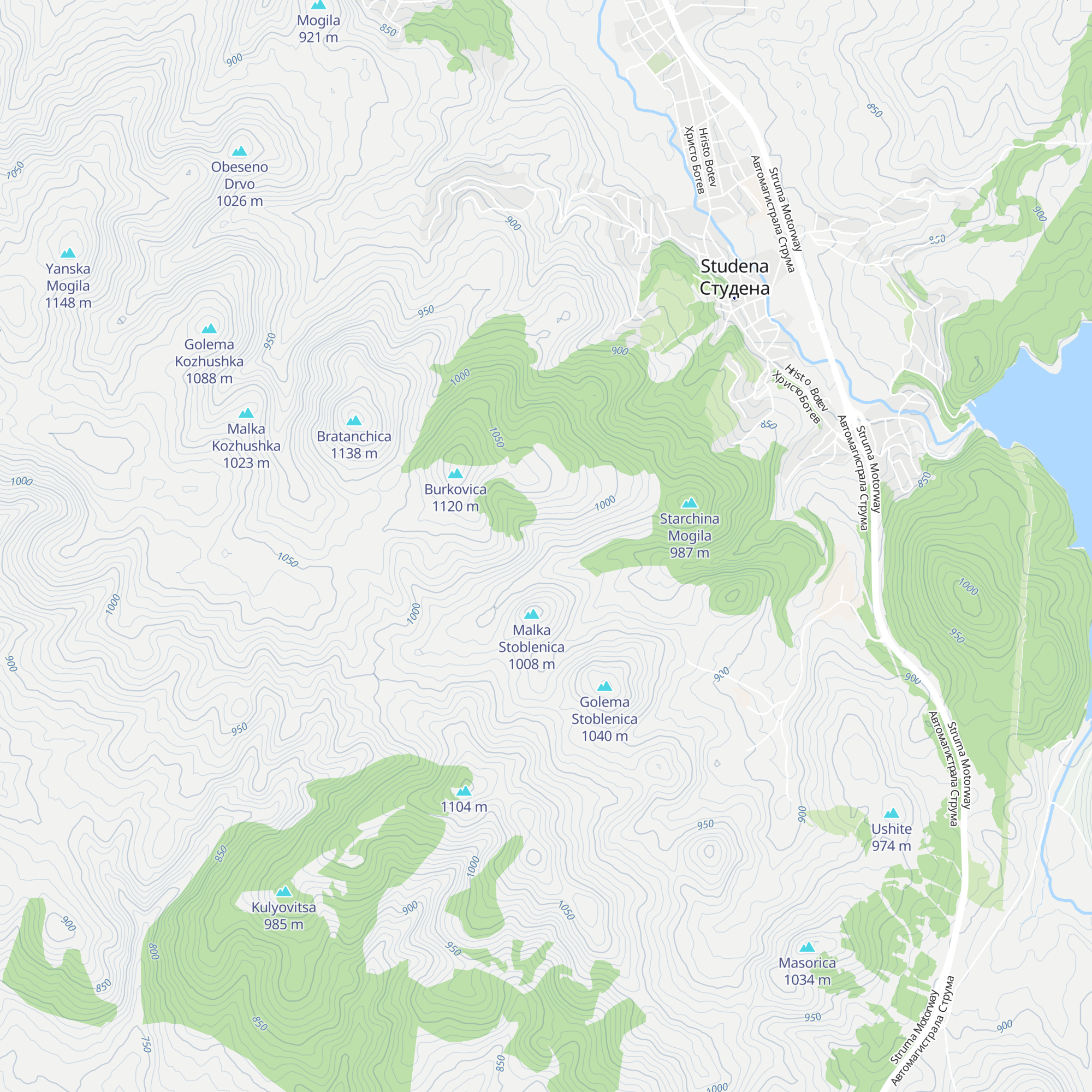 Hizha Vrbica map