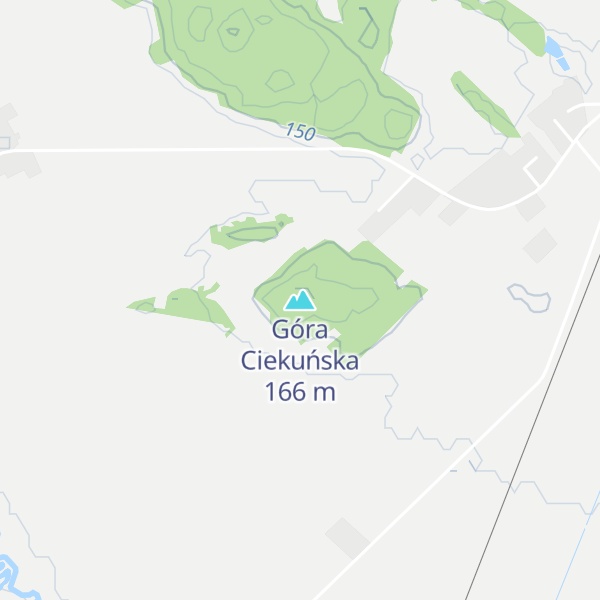 Map of Góra Ciekuńska