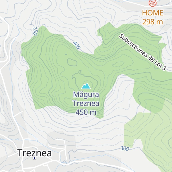 Map of Măgura Treznea