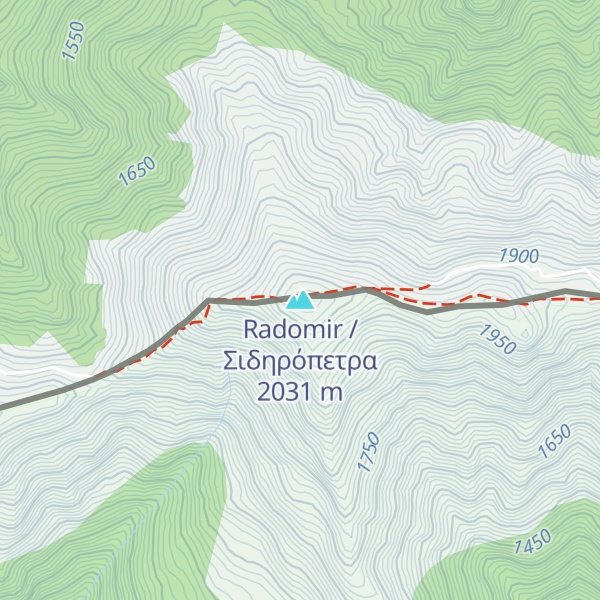 Map of Radomir / Σιδηρόπετρα