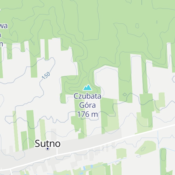 Map of Czubata Góra