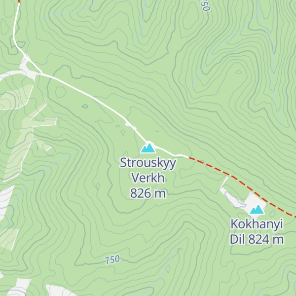Map of Strouskyy Verkh