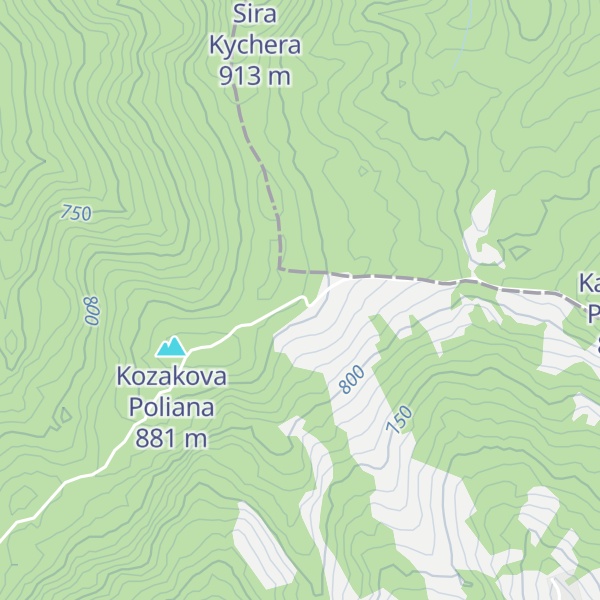 Map of Pritulok Pid Kozakovoyu Polyanoyu (Vidkrito)