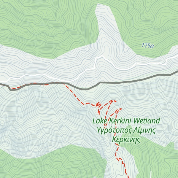 Map of Debelo Brdo / Παχύς Λόφος