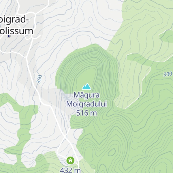 Map of Măgura Moigradului