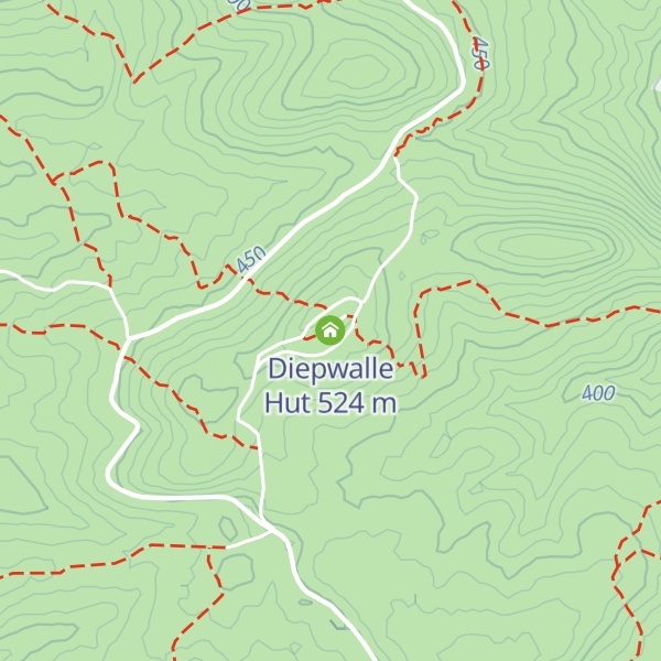 Map of Diepwalle Hut