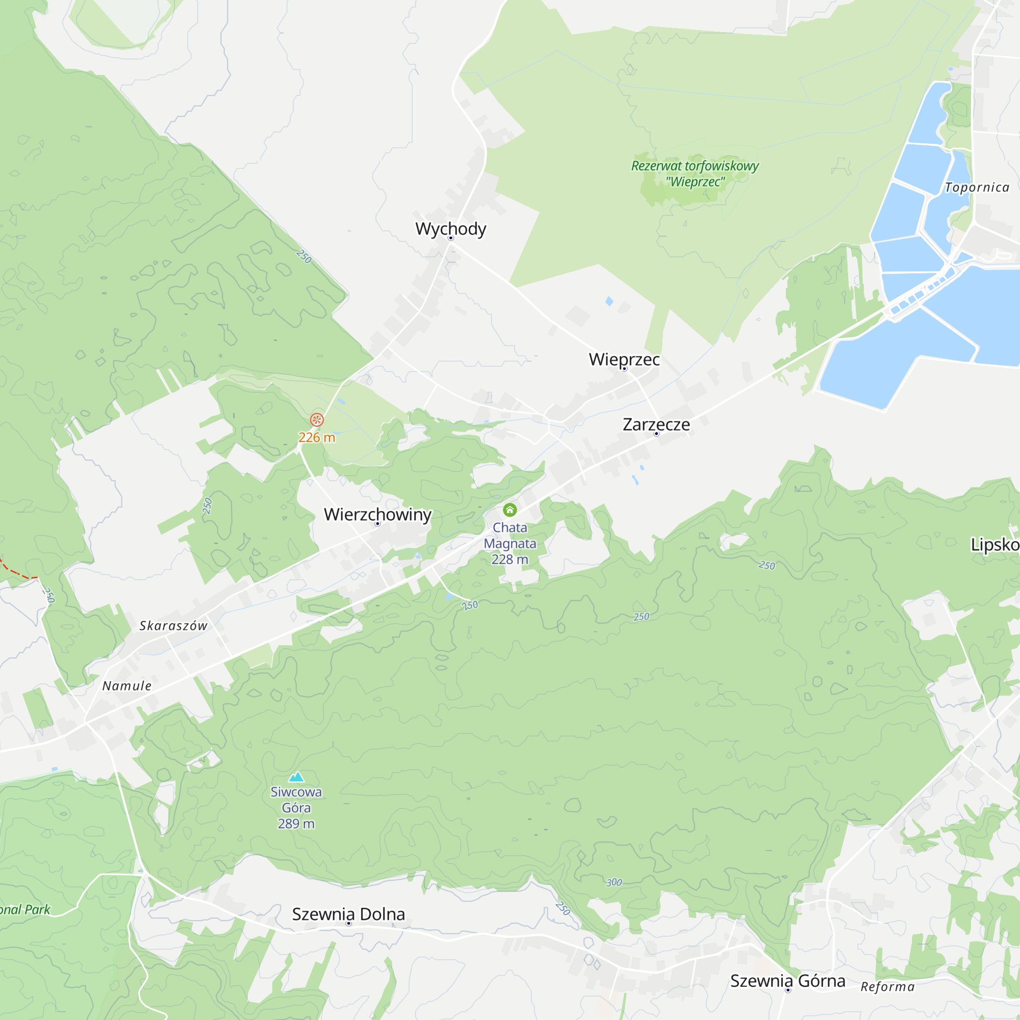 Chata Magnata map