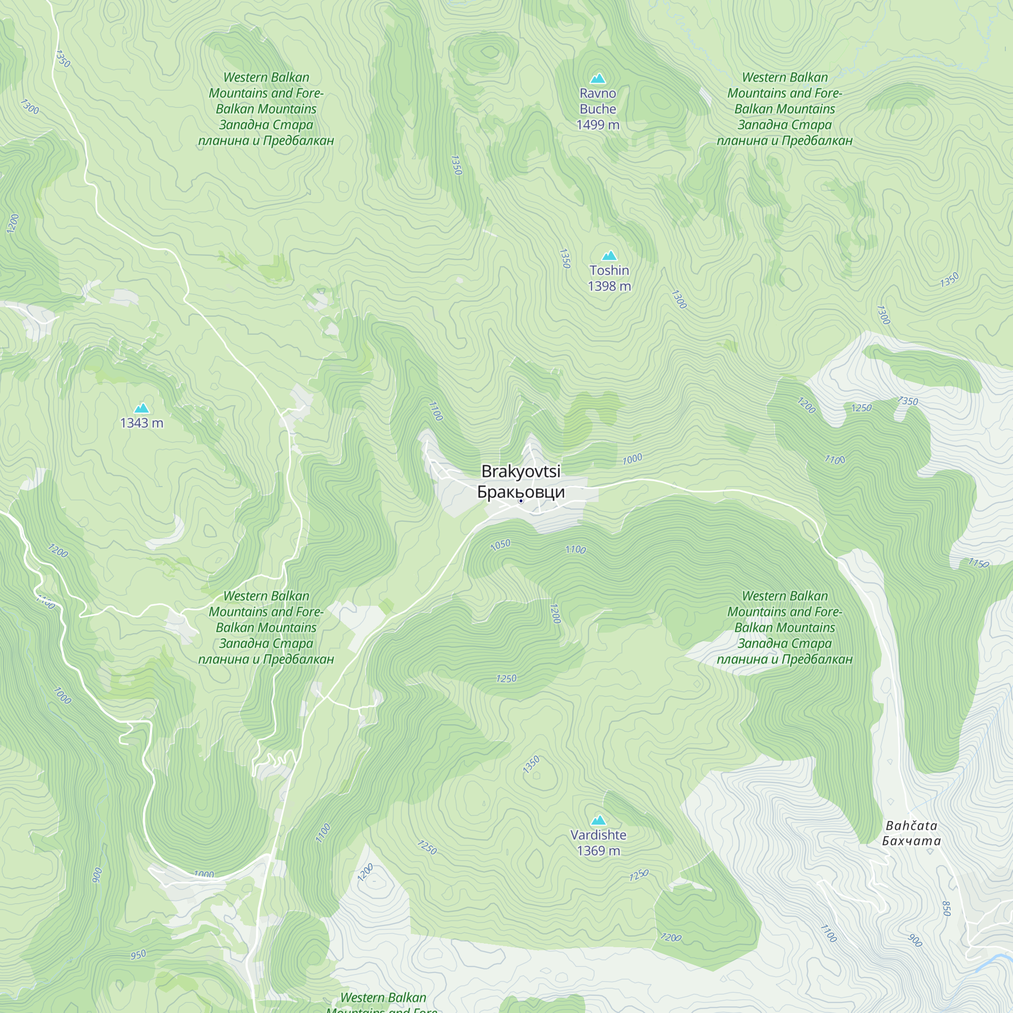 Planinarska Spirka map