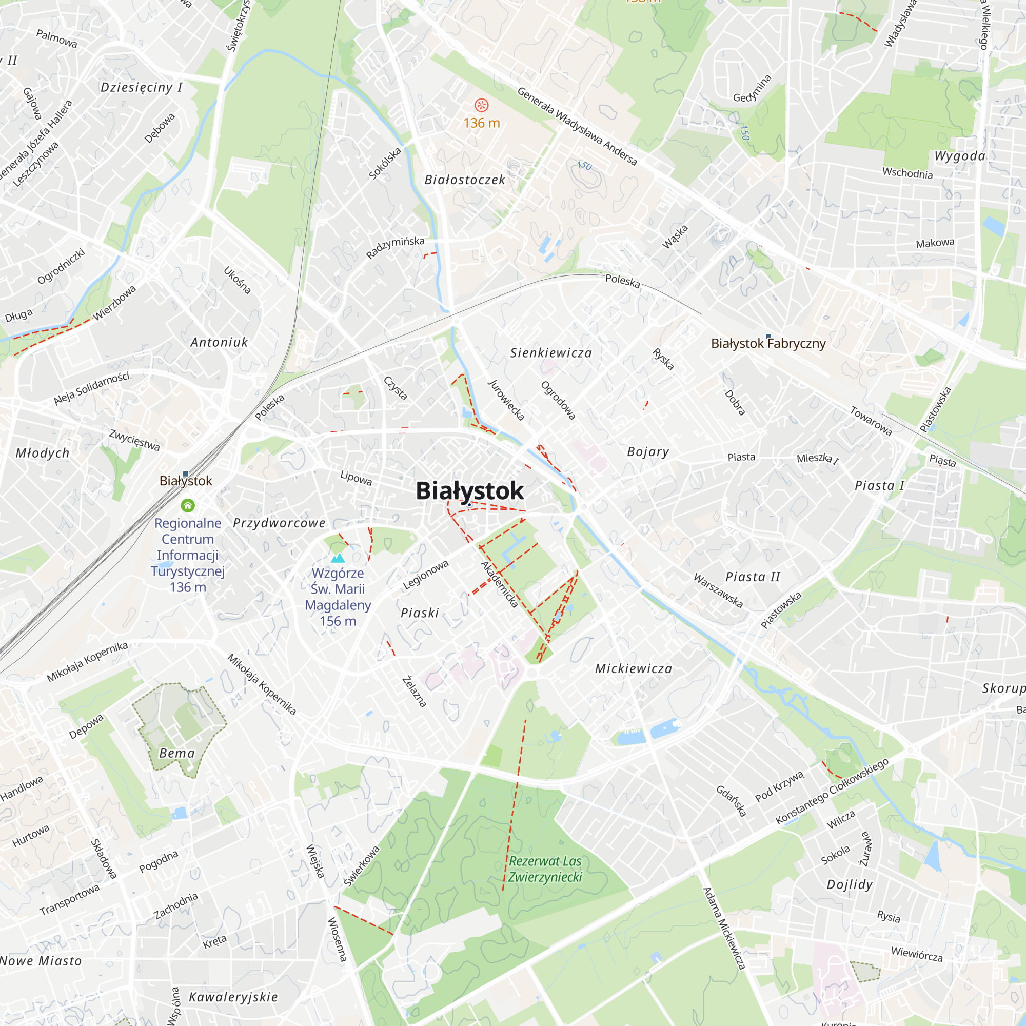 Informacja turystyczna map