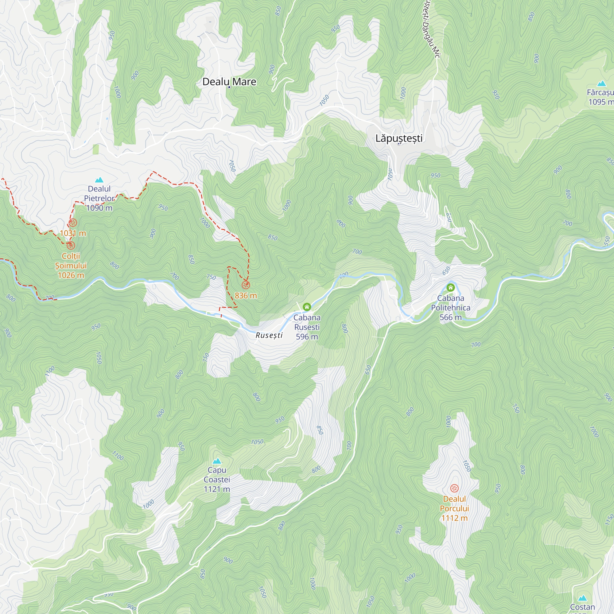 Cabana Rusesti map