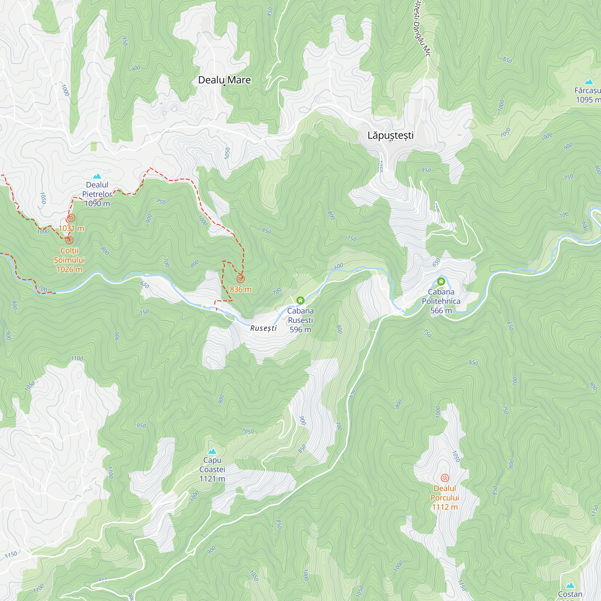 Cabana Rusesti map