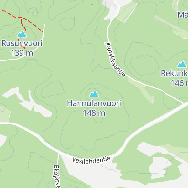 Map of Hannulanvuori