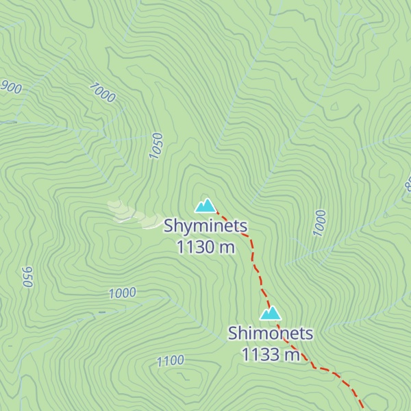 Map of Shyminets