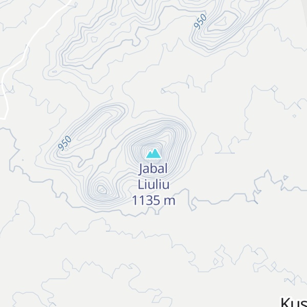 Map of Jabal Liuliu