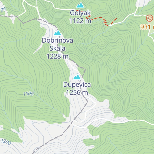 Map of Dupevica